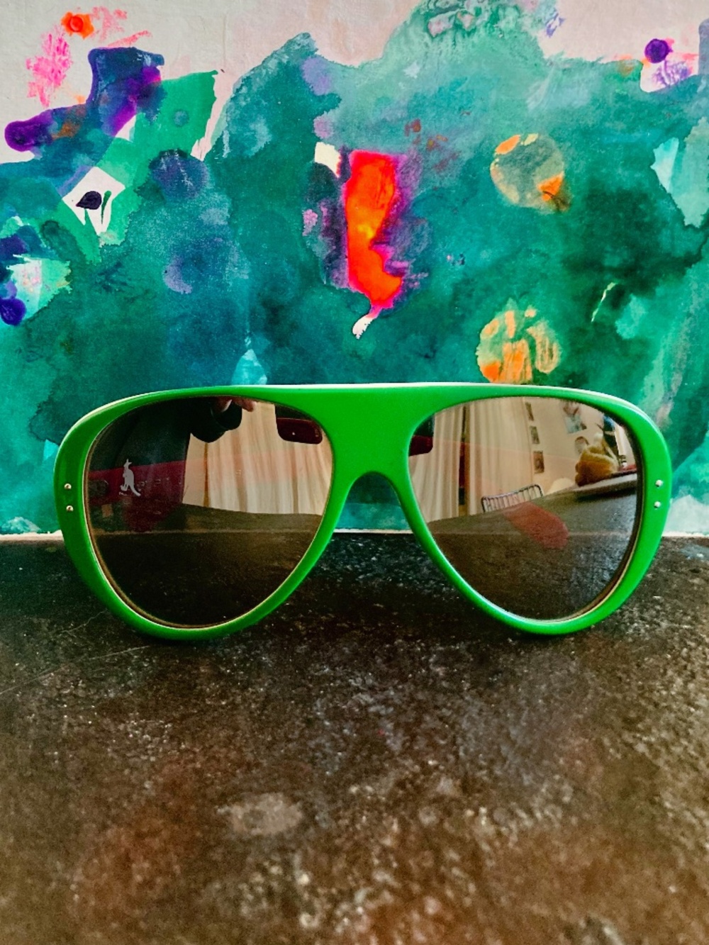 Vintage Tri-Color Mirrored Ski Sunglasses by Foster Grant UNISEX